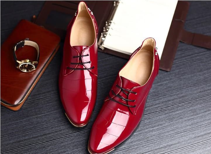 men shoes new fashion pu leather casual