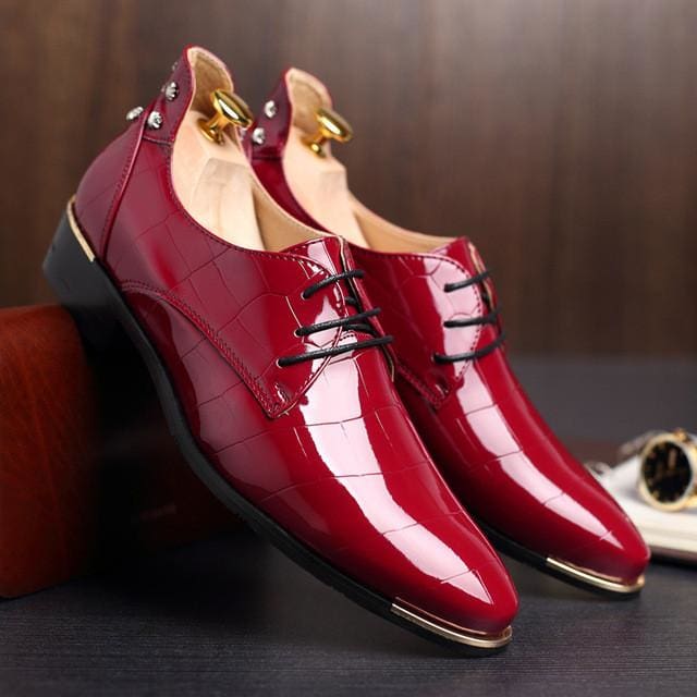 men shoes new fashion pu leather casual