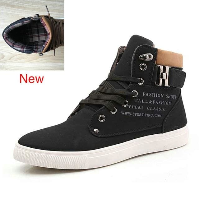 men shoes warm fur winter leather footwear