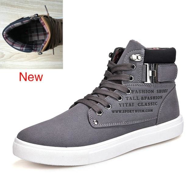 men shoes warm fur winter leather footwear