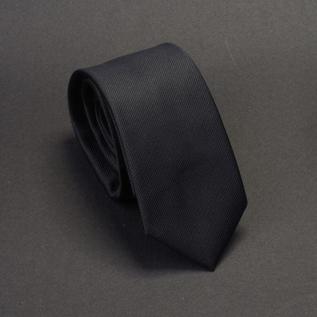 men solid classic slim neck ties 01