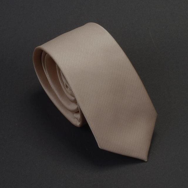 men solid classic slim neck ties 08