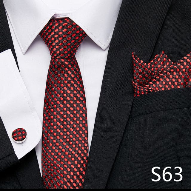 mix colors silk wedding gift tie pocket squares set s63