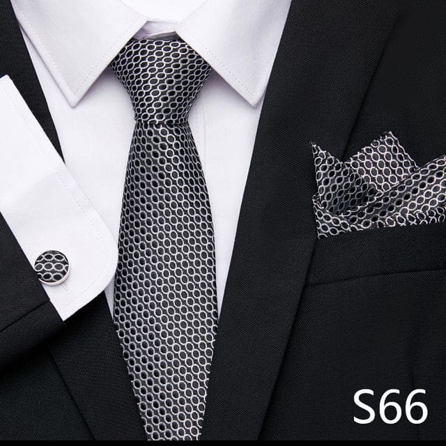 mix colors silk wedding gift tie pocket squares set s66