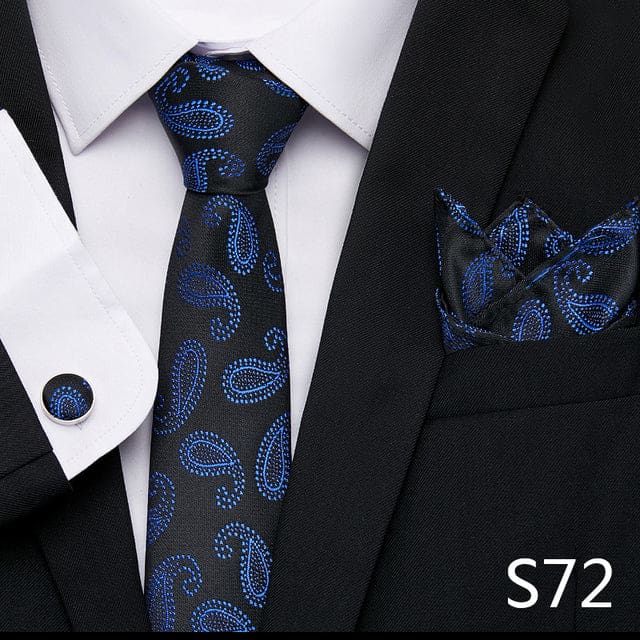 mix colors silk wedding gift tie pocket squares set s72