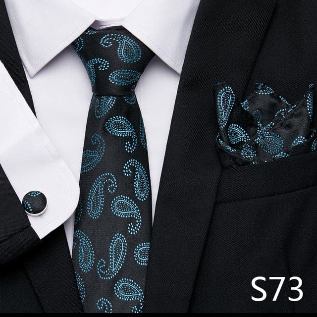 mix colors silk wedding gift tie pocket squares set s73