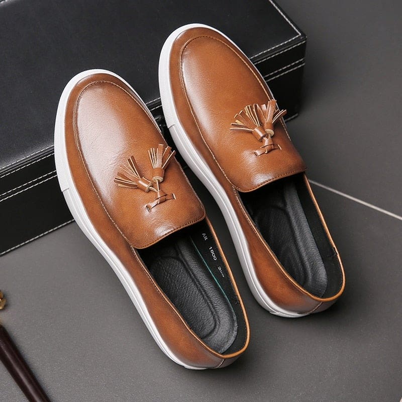moccasins comfortable slip on party casual leather loafers
