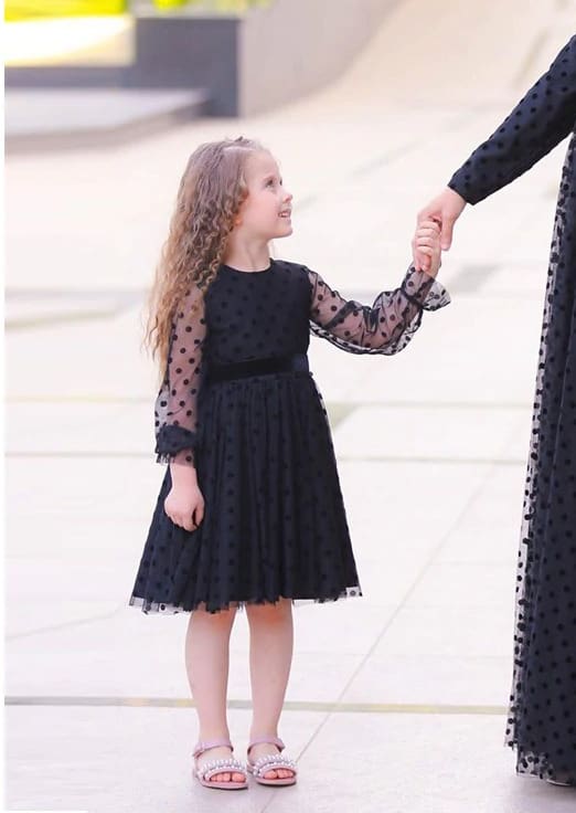 muslim mother daughter family matching clothing