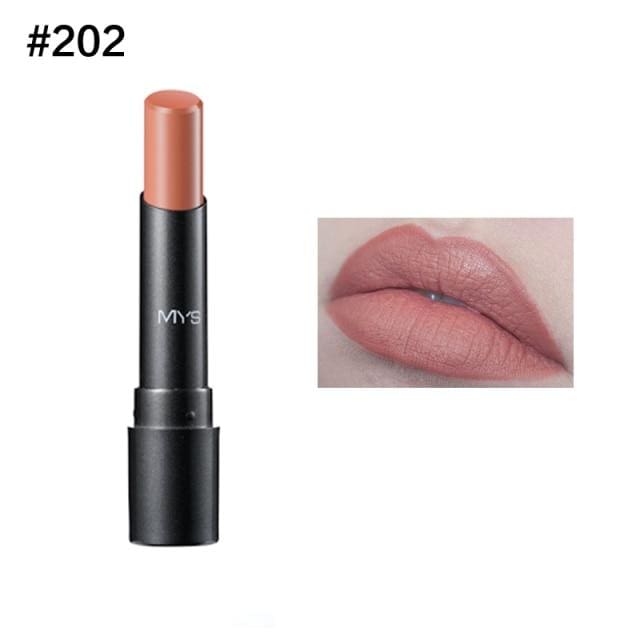 mys brand beauty matte lipstick long lasting tint lips 202