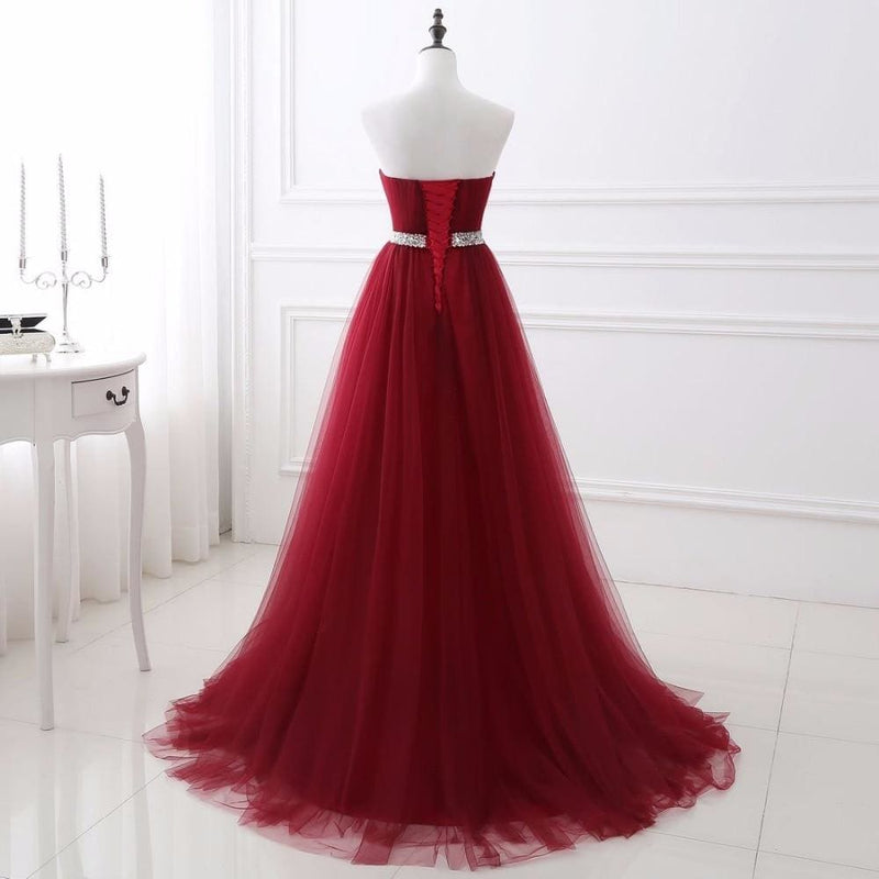 net pleat beading custom made lace-up back prom party gown
