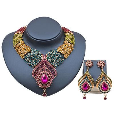 new costume women dubai jewelry set multi