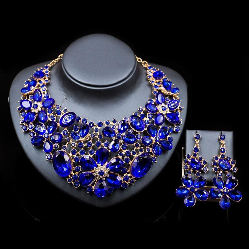 new costume women trendy bridal jewelry set