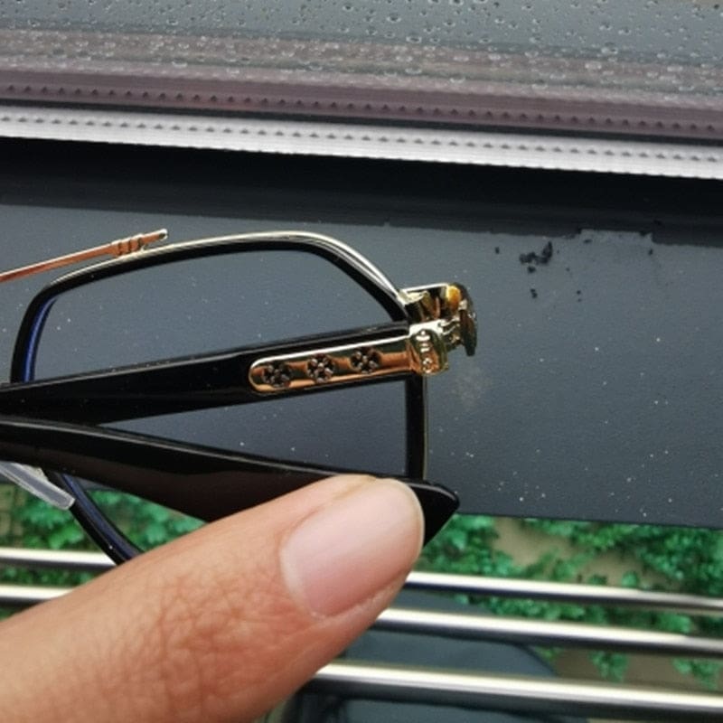 new double bridge square anti-blue light glasses