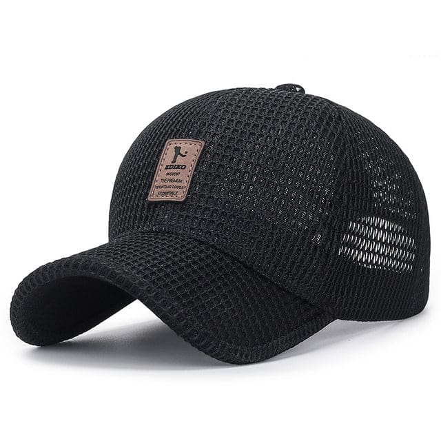 new hollow out summer breathable adjustable monochrome sun visor baseball caps black