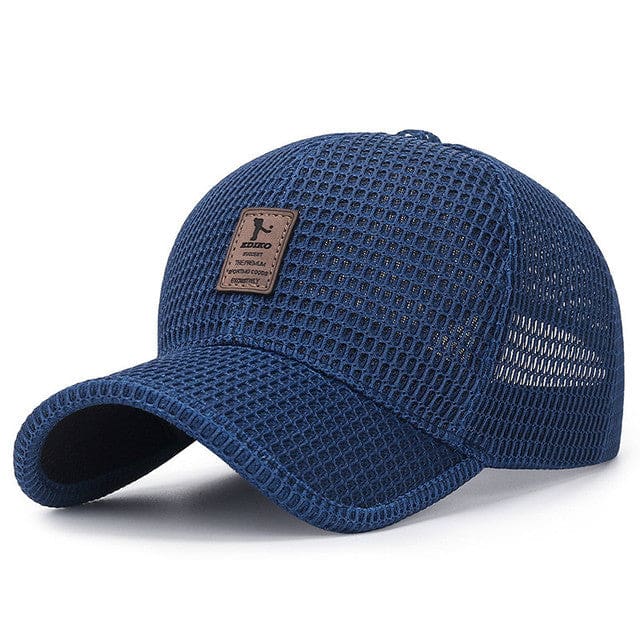 new hollow out summer breathable adjustable monochrome sun visor baseball caps blue