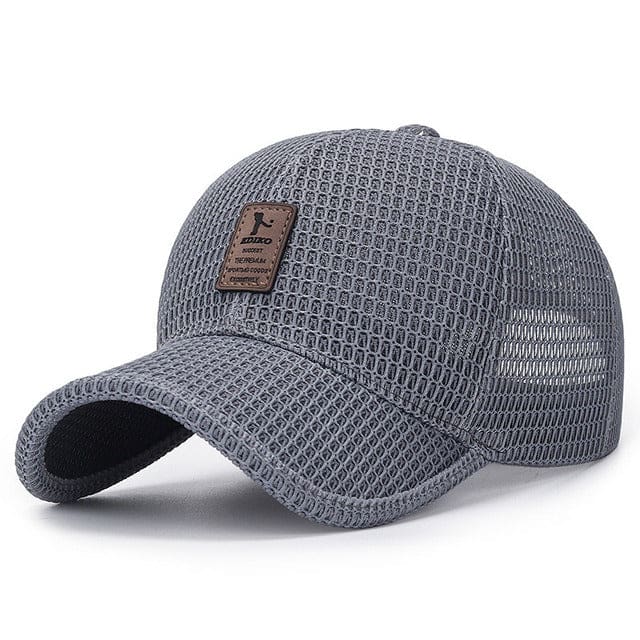 new hollow out summer breathable adjustable monochrome sun visor baseball caps dark gray