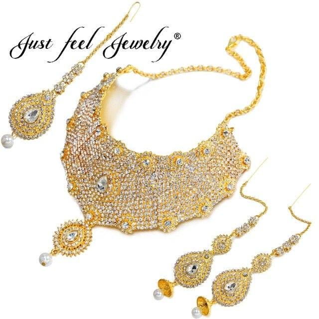 new indian/dubai gold color jewelry set