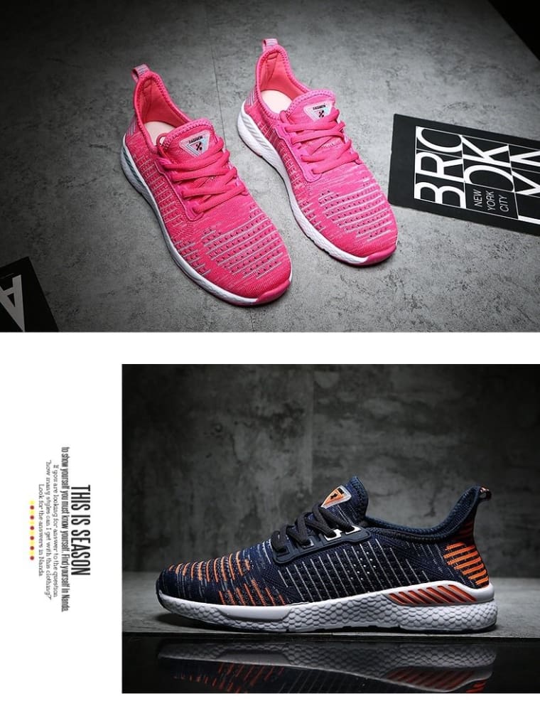 new men / women shoes lac-up breathable sneakers