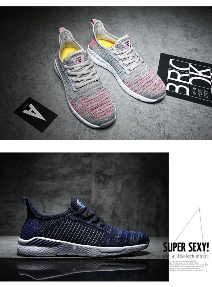 new men / women shoes lac-up breathable sneakers