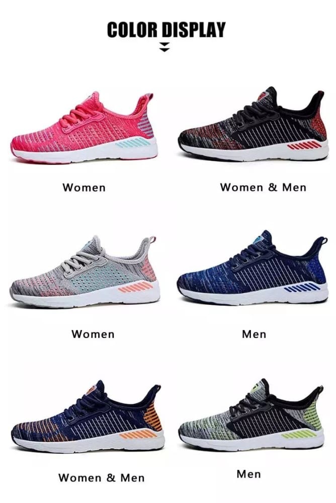 new men / women shoes lac-up breathable sneakers