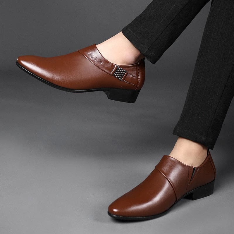 new pu leather business oxfords formal dress men shoes