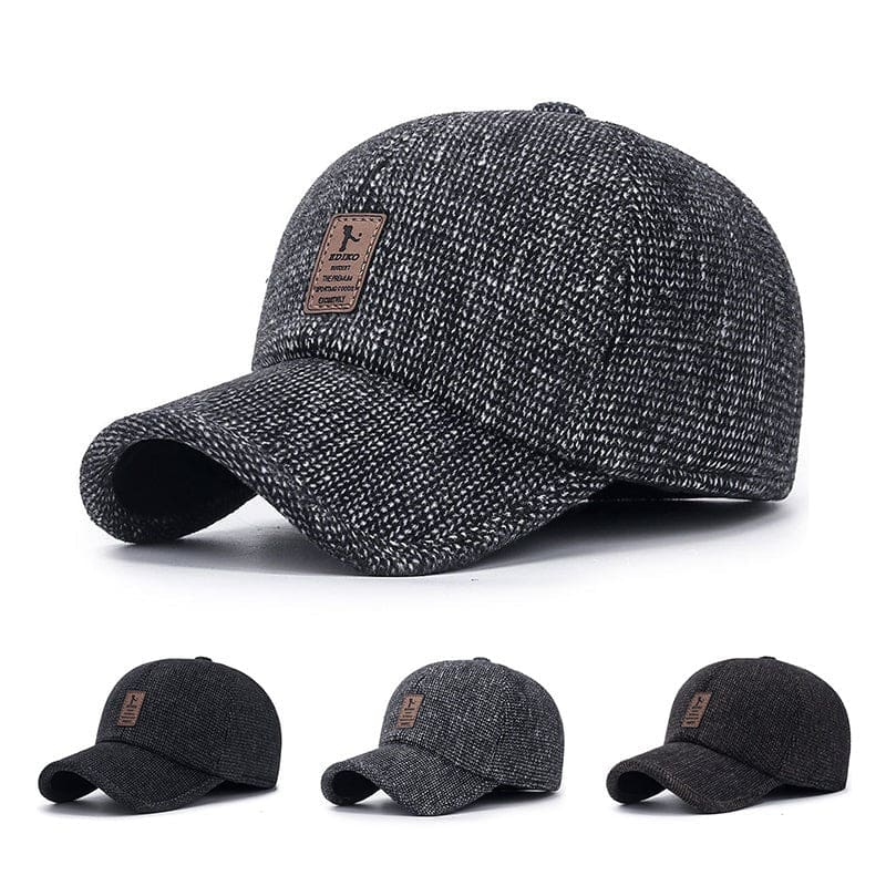 New Winter Warm Baseball Cap With Earflap Thicken Cotton Snapback Caps BASEBALL CAP