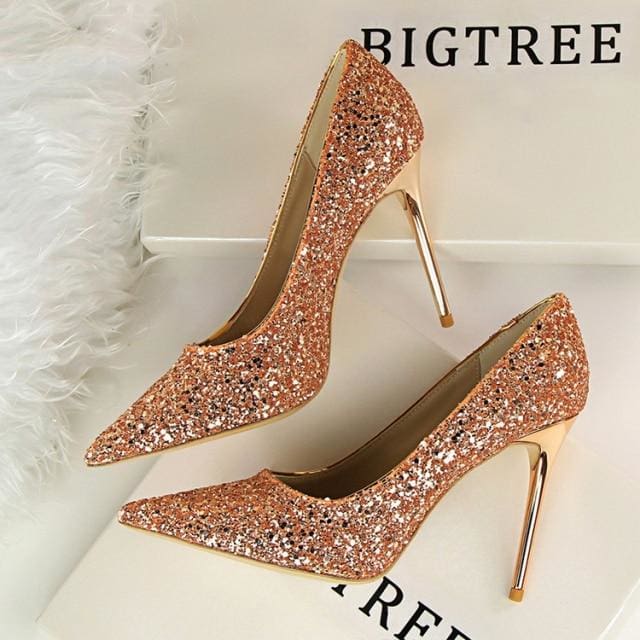 party bling women glitter pumps