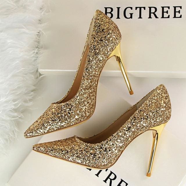 party bling women glitter pumps