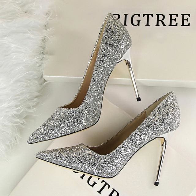 party bling women glitter pumps