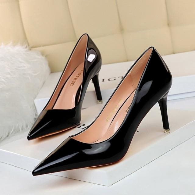 patent leather sexy wedding shoes