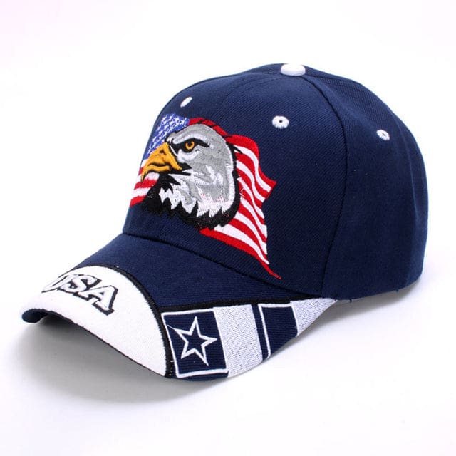 patriotic embroidery american eagle and usa flag baseball cap usa navy