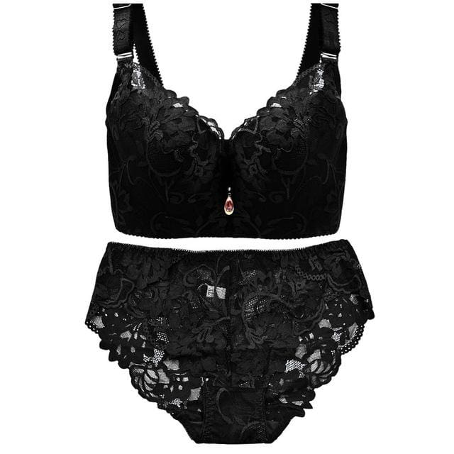 Plus Size Sexy Nylon-Polyester Push Up Bra and Panty Set Pink / C / 42 (Asian Size) Plus Size Sexy Nylon-Polyester Push Up Bra and Panty Set Pink / C / 42 (Asian Size)