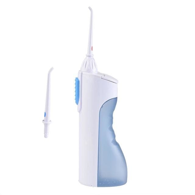 portable oral irrigator water dental flosser blue