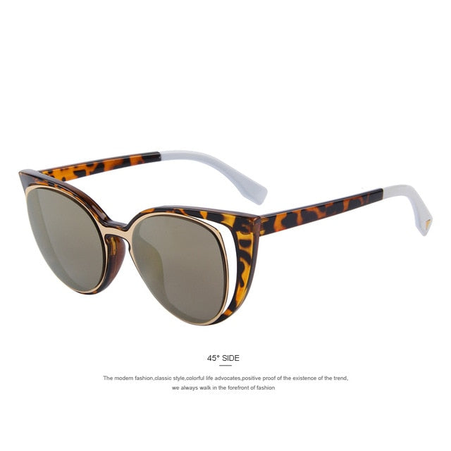 merry's fashion cat eye sunglasses women brand designer retro pierced female sun glasses oculos de sol feminino uv400 c02 gold