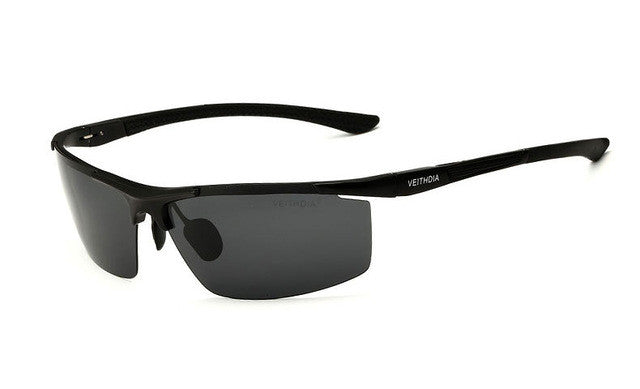 veithdia aluminum magnesium men's sunglasses polarized coating mirror sun glasses oculos male eyewear accessories for men 6588 black