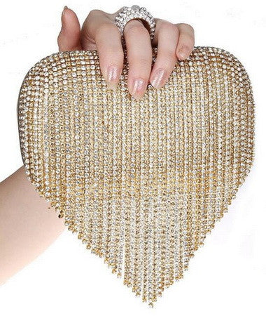 tassel rhinestone finger ring evening bags diamonds wedding handbags women day clutch mini purse bag with chain mixed color ym1011multi 1