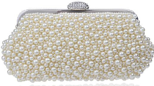 women messenger beaded women vintage evening bags imitation pearl shell women bag shoulder bags,diamonds clutch bag for wedding ym1064pearl white