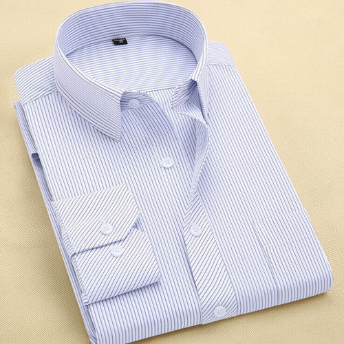 long sleeve slim men dress shirt brand new fashion designer high quality solid male clothing fit business shirts