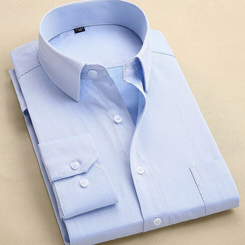 long sleeve slim men dress shirt brand new fashion designer high quality solid male clothing fit business shirts