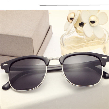 eyewear vintage retro unisex sunglasses women brand designer men sun glasses 10 colors oculos de sol feminino y5 black