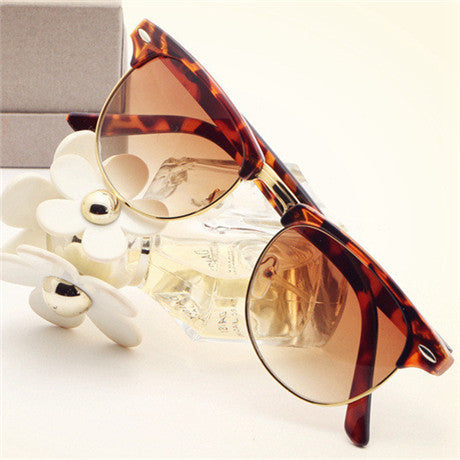 eyewear vintage retro unisex sunglasses women brand designer men sun glasses 10 colors oculos de sol feminino y5 leopard