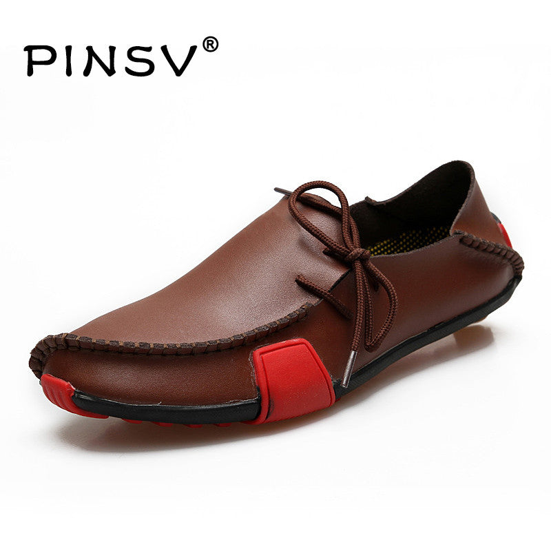 big size 47 leather shoes men shoes casual slip on flats shoes men loafers moccasins men zapatos hombre 5 colours