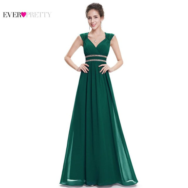 formal evening dresses long ever pretty women elegant navy blue white v neck sleeveless empire evening dresses new