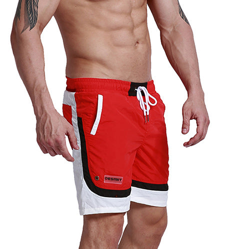 summer beach men's shorts leisure sport running workout shorts new patchwork fast dry surf men's boardshorts