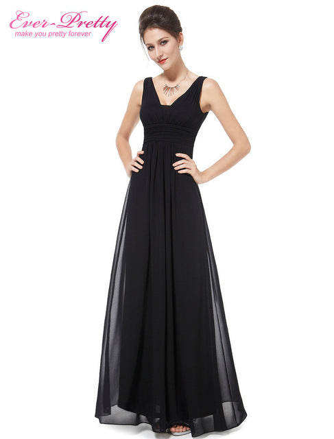 formal evening dresses ever pretty elegant black deep v-neck ruched bust maxi woman evening dresses