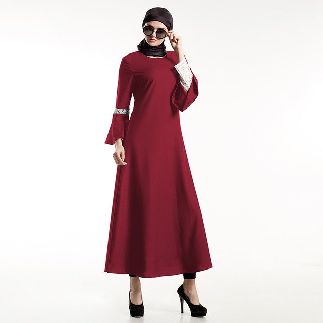 women kaftan abaya dress muslim islam malaysia jilbab long sleeve maxi dress clothes turkey muslim women dress robe