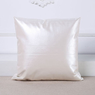 pu leather pillow cover metallic cushion cover