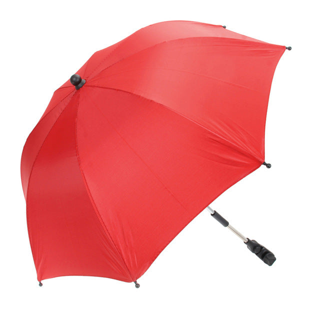 baby stroller accessories portable solid umbrella kids children pram shade adjustable folding parasol for stroller red