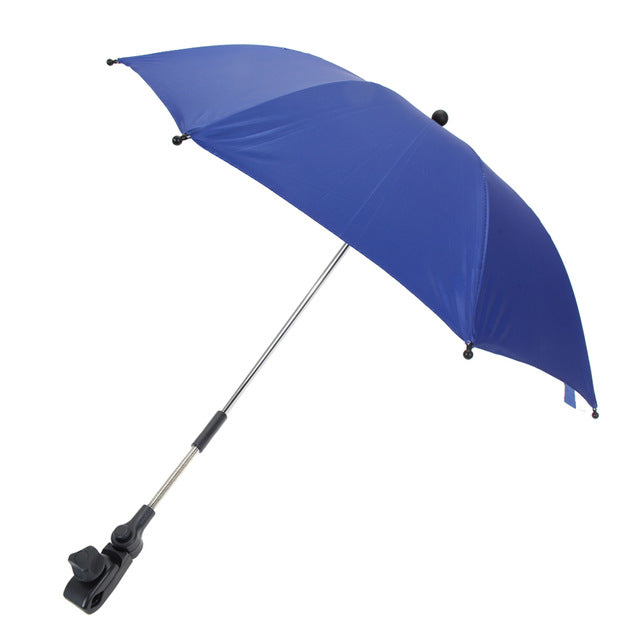 baby stroller accessories portable solid umbrella kids children pram shade adjustable folding parasol for stroller blue