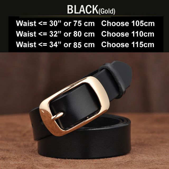 new designer fashion women's belts genuine leather brand straps female waistband pin buckles fancy vintage for jeans